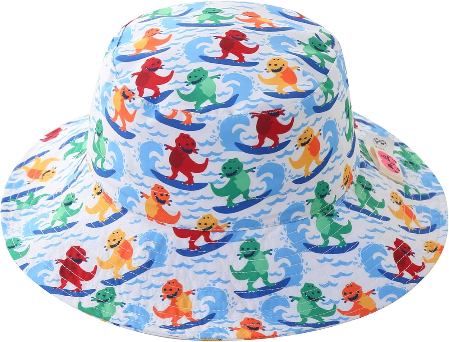 UPF50+ Wide Brim Sun Hat Boys Girls Sun Protection Hat Zoo Beach Swim Safari Bucket Hat for Baby Toddler Kid
