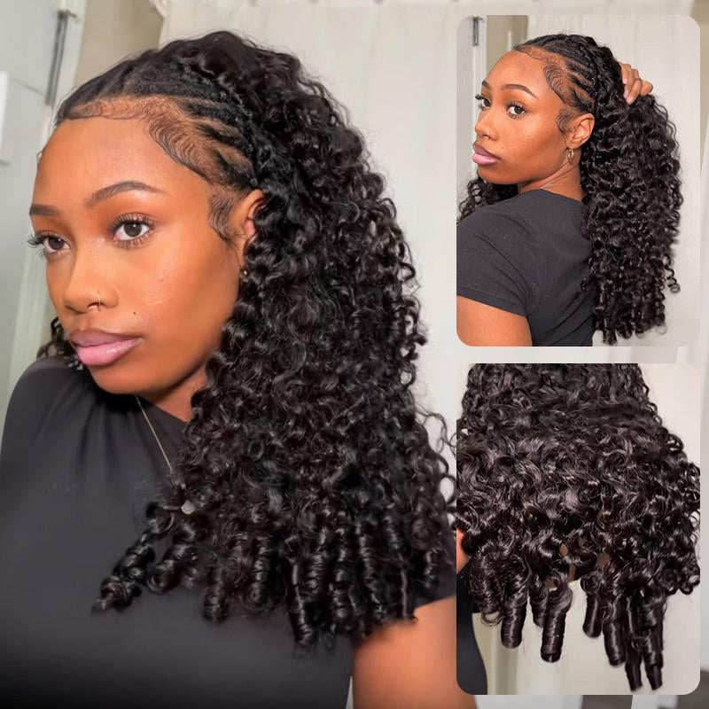 【New Arrival】Isee HAIR 250% Density Burmese Curly Wear Go Half Wig Invisifit Strap Flip over Wig for Beginners#Iseehairbeauty#Iseebrandday#Fallfreshness
