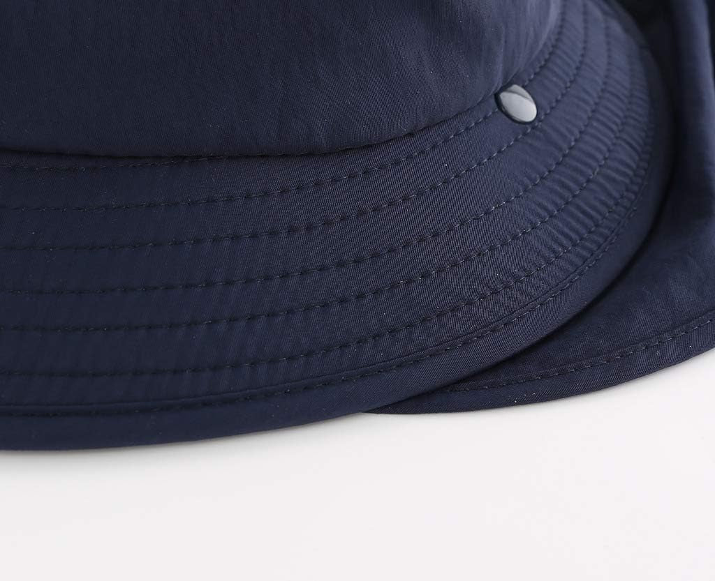UPF 50+ Boys Sun Hat with Neck Flap Wide Brim Summer Beach Bucket Hat for Boys Girls Toddler Kids Safari Hat
