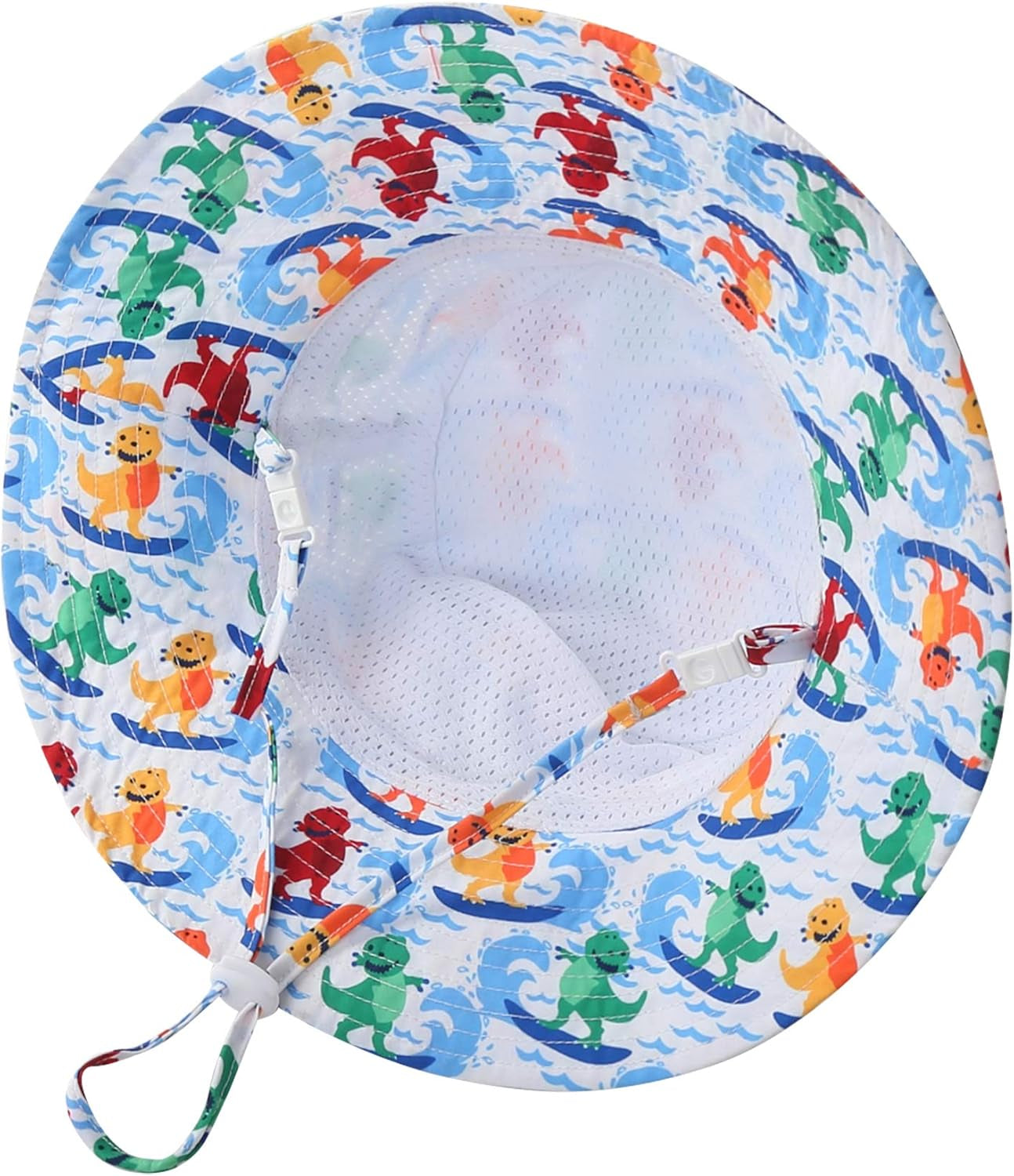 UPF50+ Wide Brim Sun Hat Boys Girls Sun Protection Hat Zoo Beach Swim Safari Bucket Hat for Baby Toddler Kid