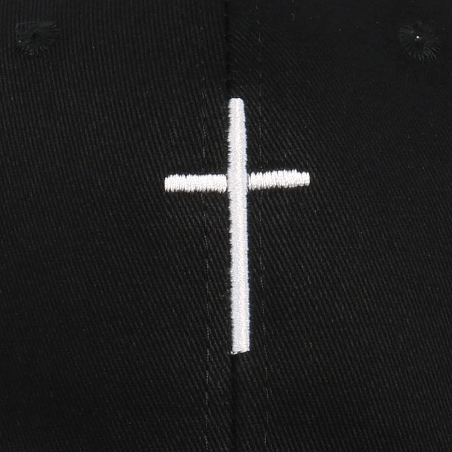 Cross Embroidery Baseball Cap,Adjustable Structured Dad Hat for Men Women Sun Hat
