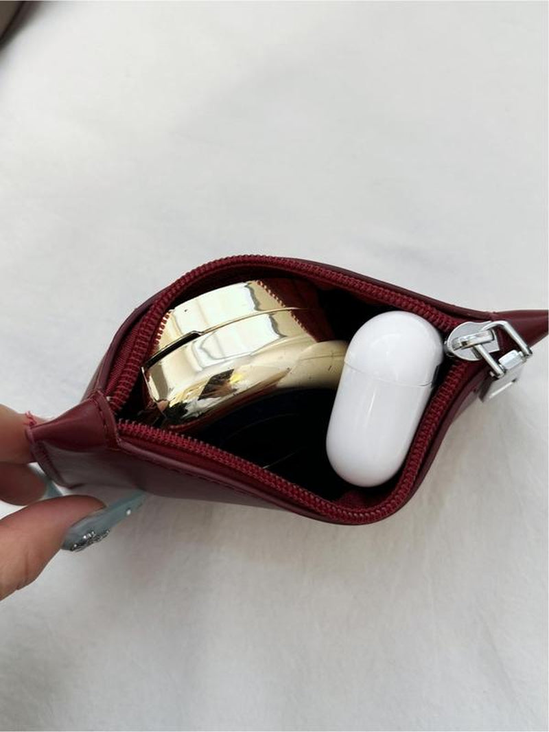 Women'S Fashionable Punk Style Studded Decor Crossbody Bag, Casual Versatile High-Quality Daily Commuting Bag, Girl Fashionable Shopping Bag