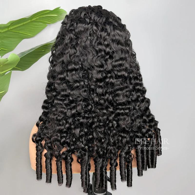 【New Arrival】Isee HAIR 250% Density Burmese Curly Wear Go Half Wig Invisifit Strap Flip over Wig for Beginners#Iseehairbeauty#Iseebrandday#Fallfreshness