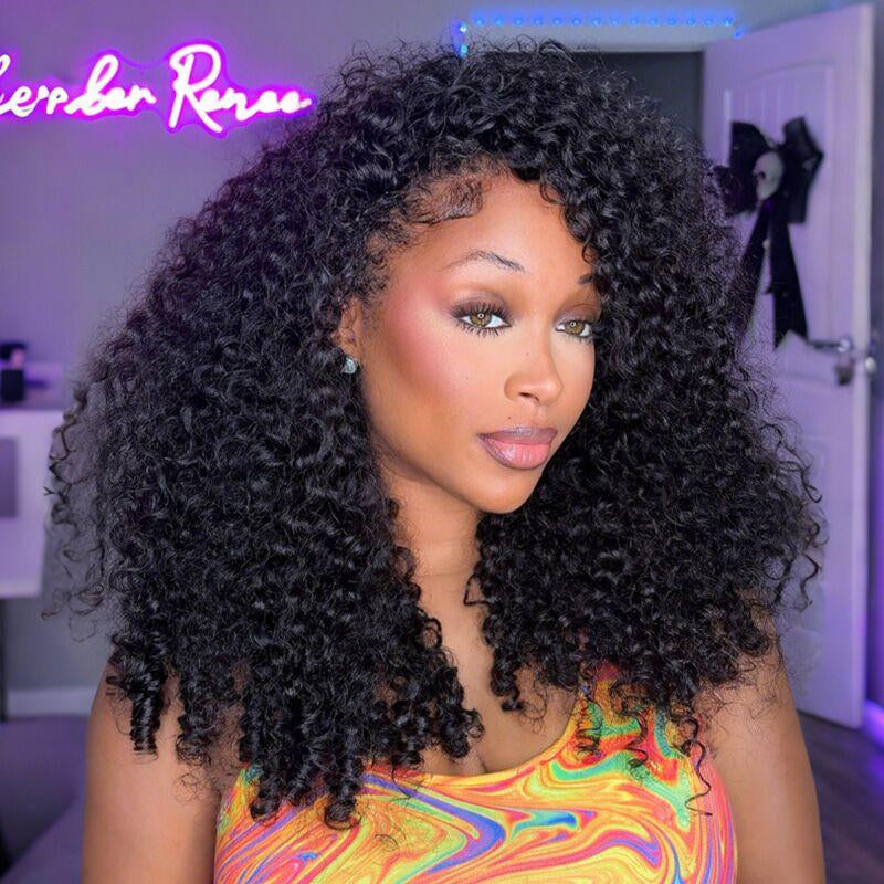 【New Arrival】Isee HAIR 250% Density Burmese Curly Wear Go Half Wig Invisifit Strap Flip over Wig for Beginners#Iseehairbeauty#Iseebrandday#Fallfreshness
