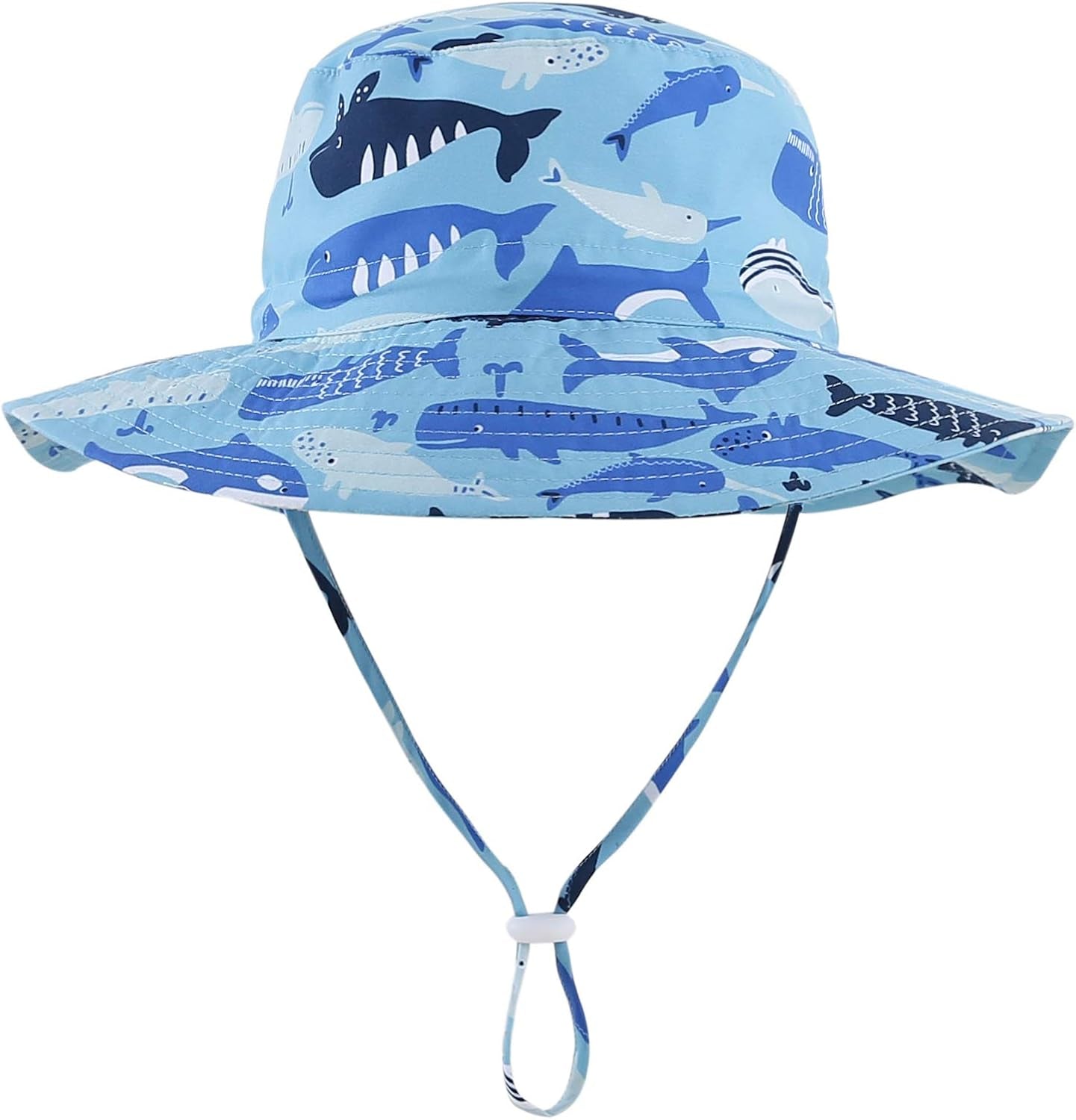 UPF50+ Wide Brim Sun Hat Boys Girls Sun Protection Hat Zoo Beach Swim Safari Bucket Hat for Baby Toddler Kid