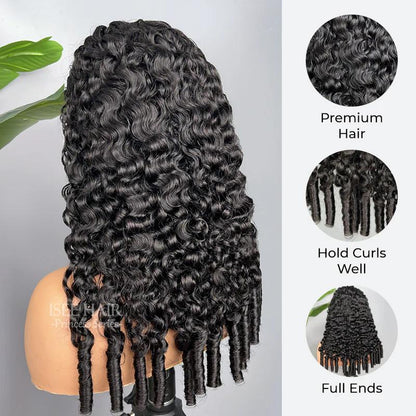 【New Arrival】Isee HAIR 250% Density Burmese Curly Wear Go Half Wig Invisifit Strap Flip over Wig for Beginners#Iseehairbeauty#Iseebrandday#Fallfreshness